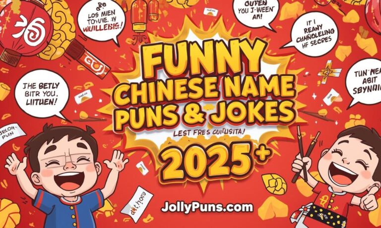 200+ Funny Chinese Name Puns & Jokes One Liner (2025)
