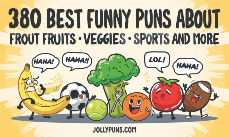 280 Best Funny Puns About Fruits Veggies Sports and More