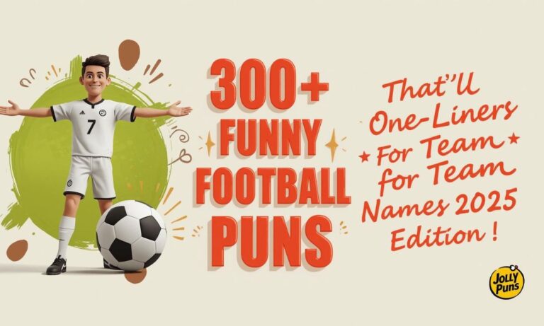 300+ Funny Football Puns & One-Liners for Team Names (2025 Edition)