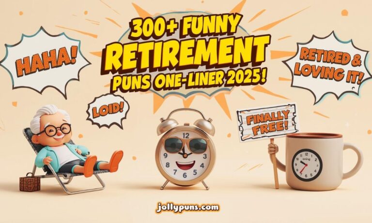 300+ Funny Retirement Puns & Jokes One Liner (2025)