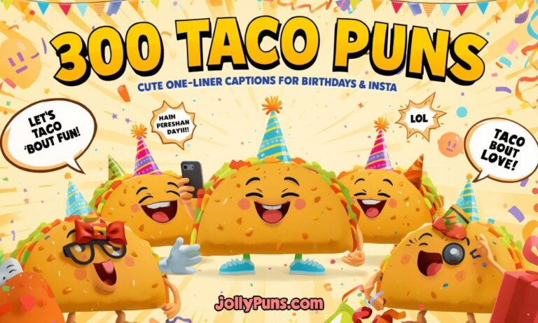 300 Taco Puns Cute One-Liner Captions for Birthdays & Insta