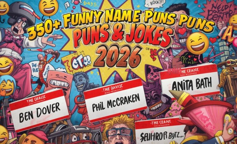 350+ Funny Names Like Ben Dover Puns & Jokes (2026)