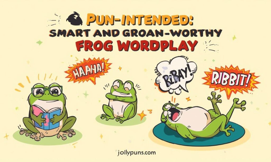 Birthday Frogs Pun-Intended Smart and Groan-Worthy Frog WordplayParty Croaks
