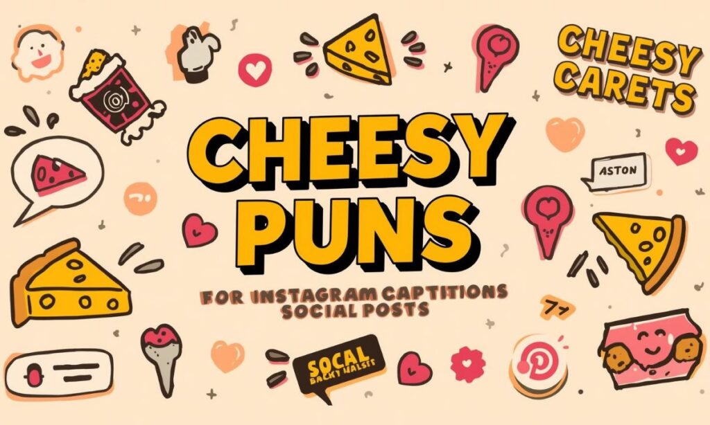 Cheesy Puns for Instagram Captions & Social Posts