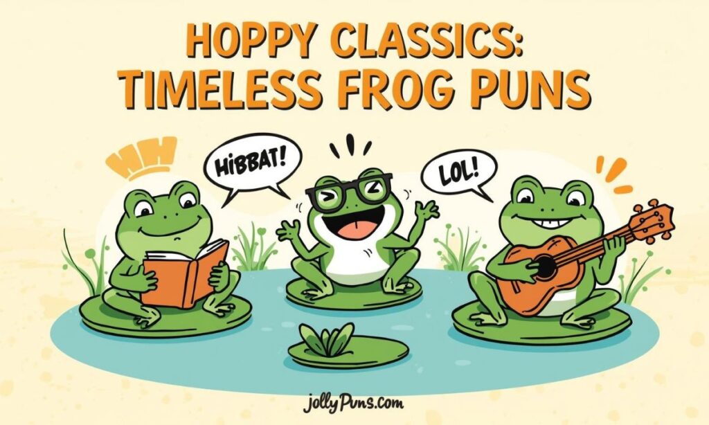 Hoppy Classics Timeless Frog Puns