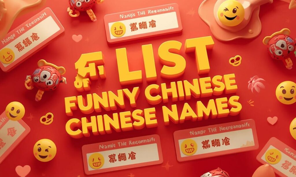 List Of Funny Chinese Names