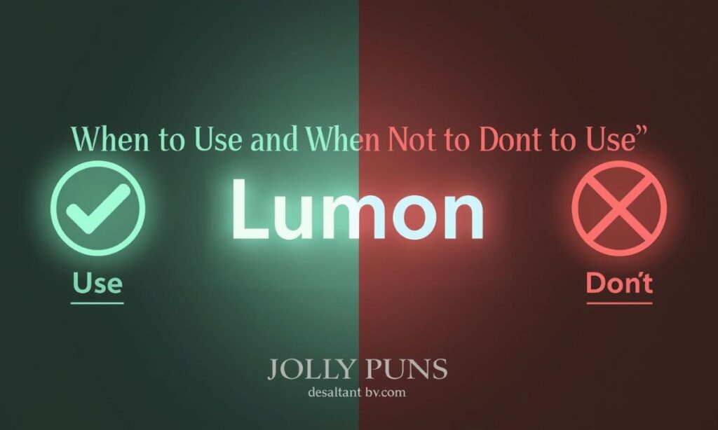 🚫 When to Use and When Not to Use Lumon