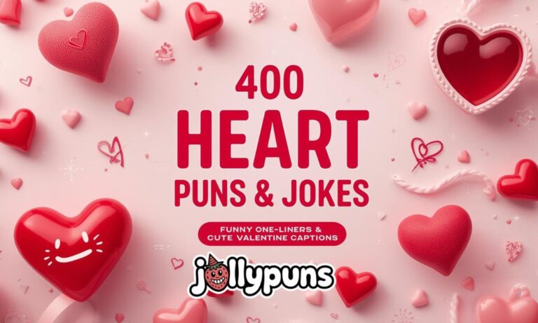 400 Heart Puns & Jokes: Funny One-Liners, Cute Valentine Captions
