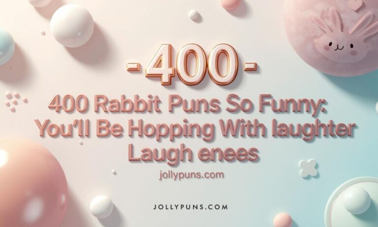 400 Rabbit Puns So Funny, You’ll Be Hopping With Laughter