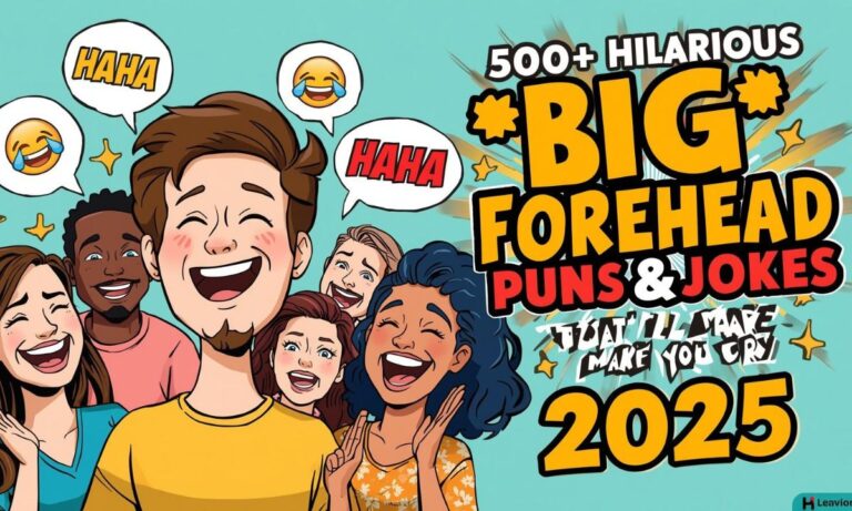 500+ Hilarious Big Forehead Puns & Jokes That'll Make You Cry (2025)