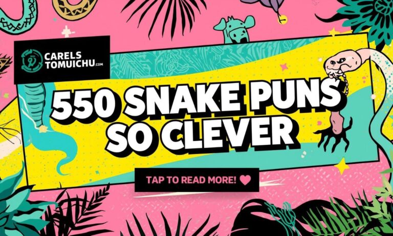 550 Snake Puns So Clever They’ll Charm You Like a Python!