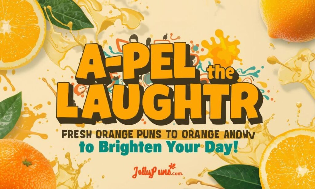 A-Peel the Laughter Fresh Orange Puns to Brighten Your Day