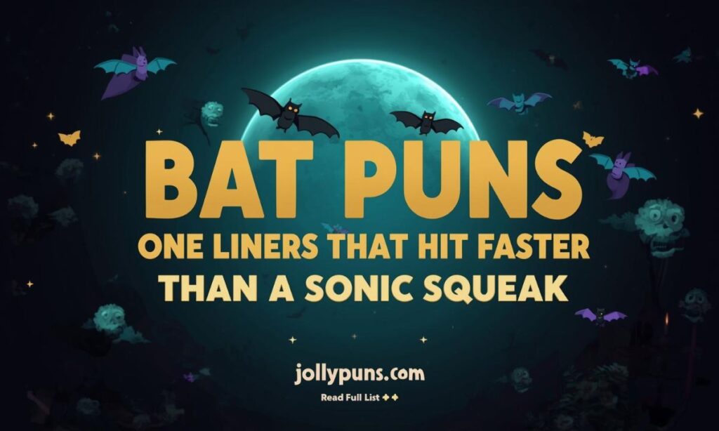 Bat Puns One Liners That Hit Faster Than a Sonic Squeak