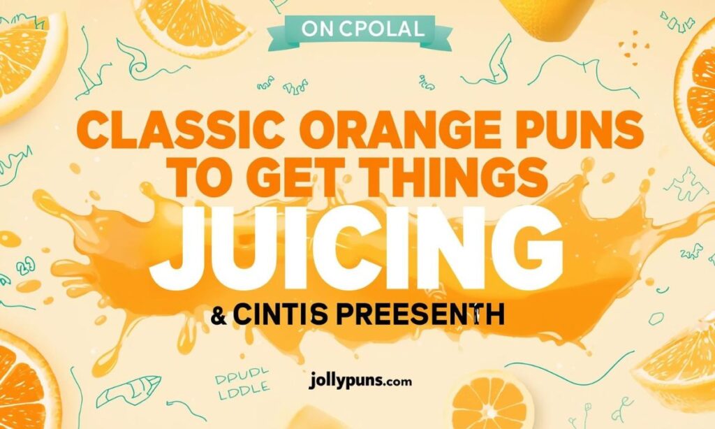 Classic Orange Puns to Get Things Juicing
