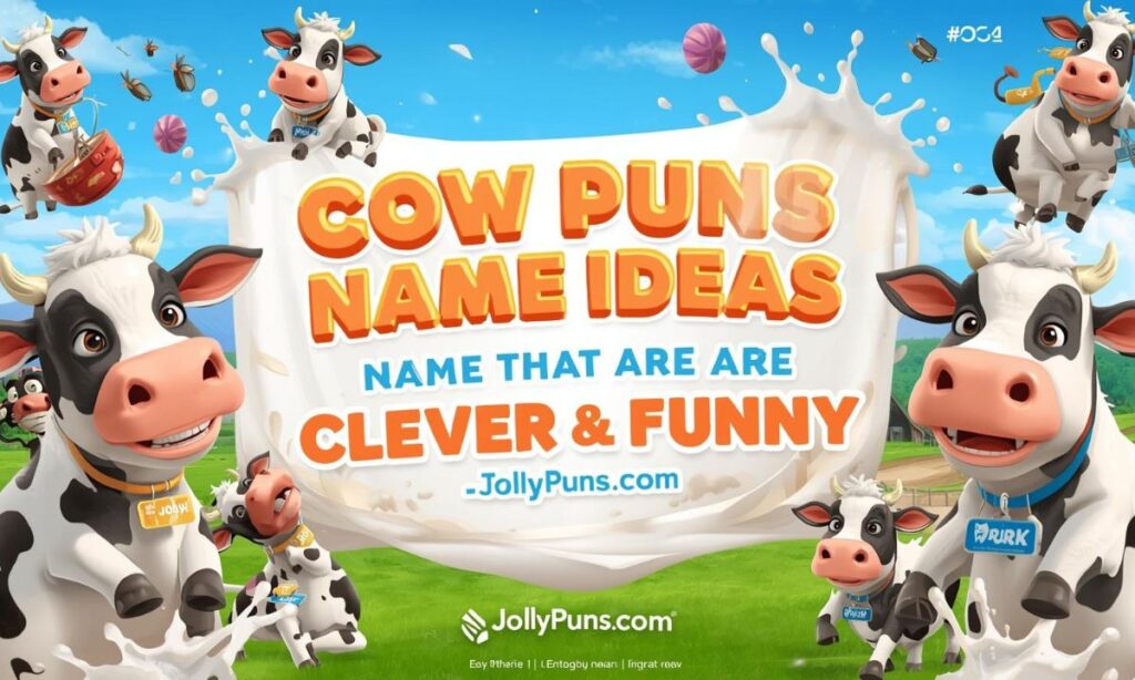 Cow Puns Name Ideas That Are Clever & Funny
