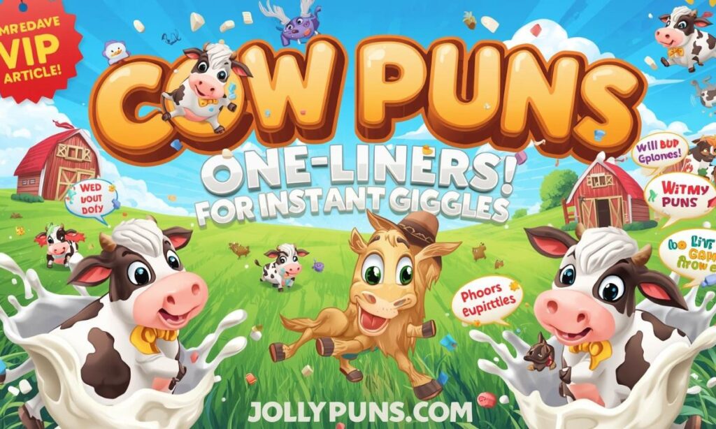 Cow Puns One-Liners for Instant Giggles
