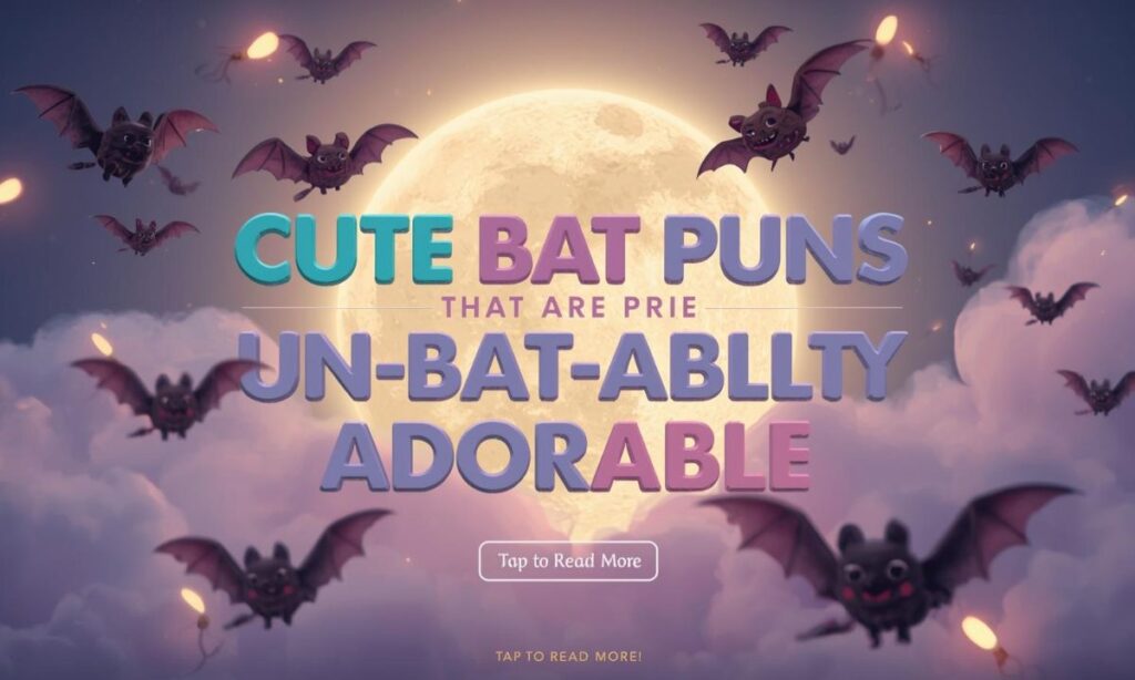 Cute Bat Puns That Are Un-BAT-ably Adorable