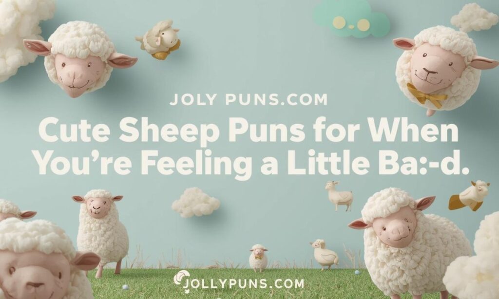 Cute Sheep Puns for When You're Feeling a Little Baa-d