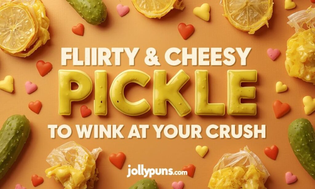 Flirty & Cheesy Pickle Puns to Wink at Your Crush