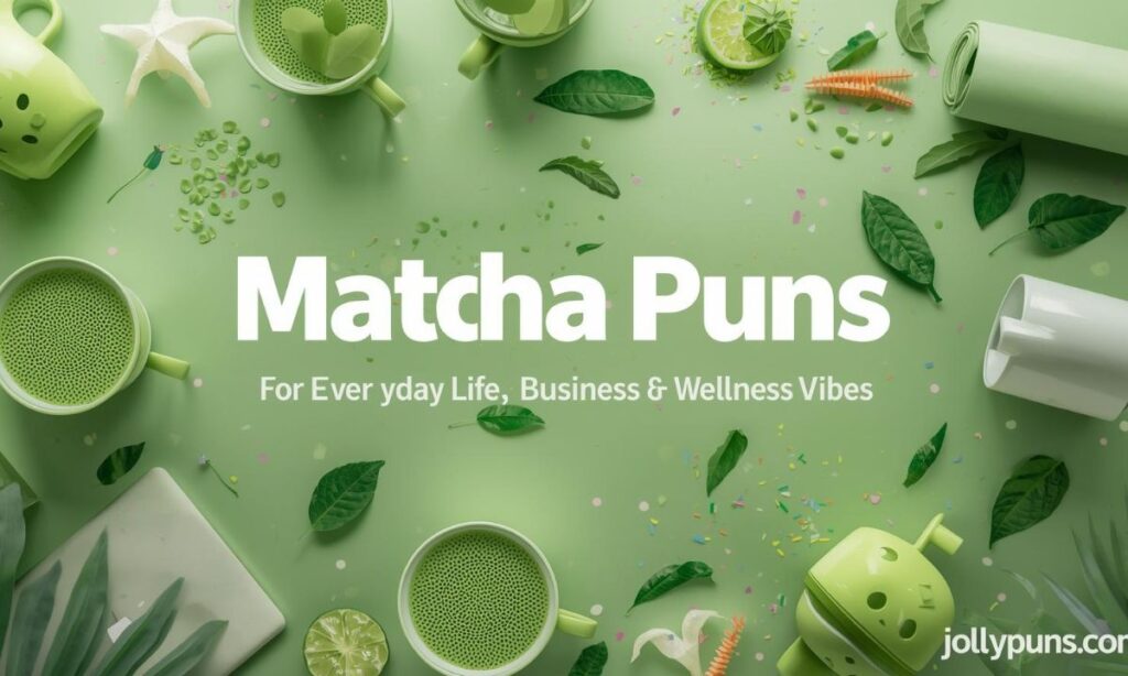 Matcha Puns for Everyday Life, Business & Wellness Vibes