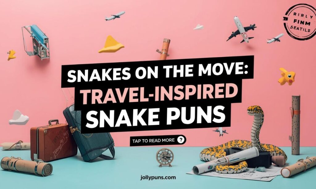 Snakes on the Move Travel-Inspired Snake Puns