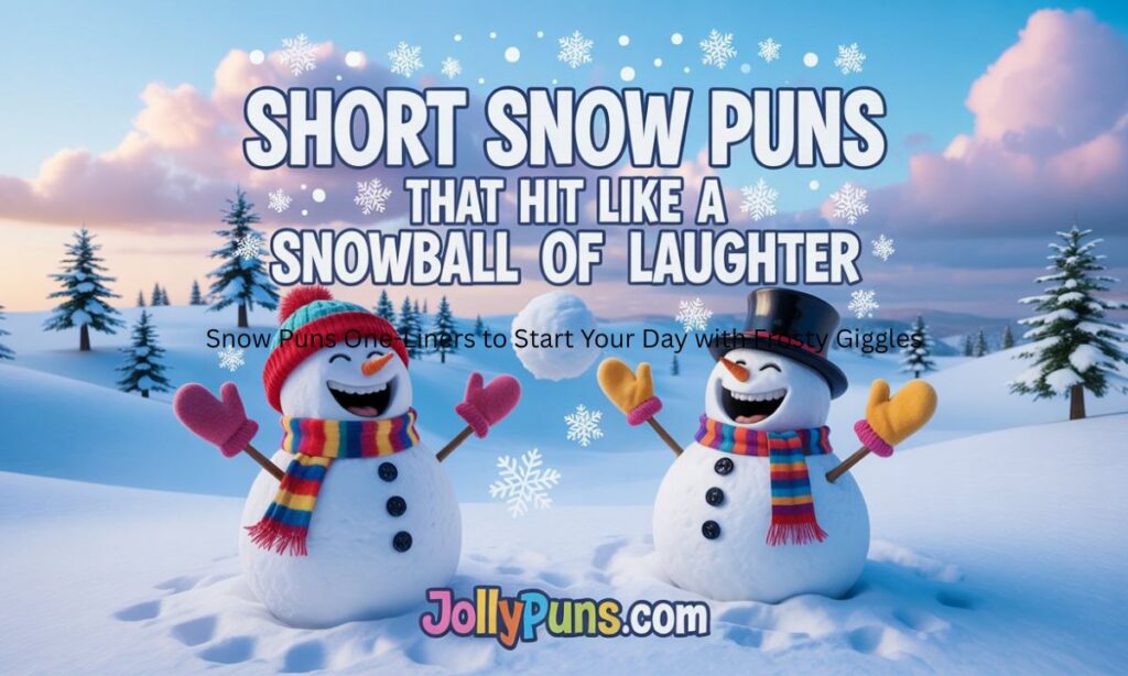 Snow Puns One-Liners to Start Your Day with Frosty Giggles (1)