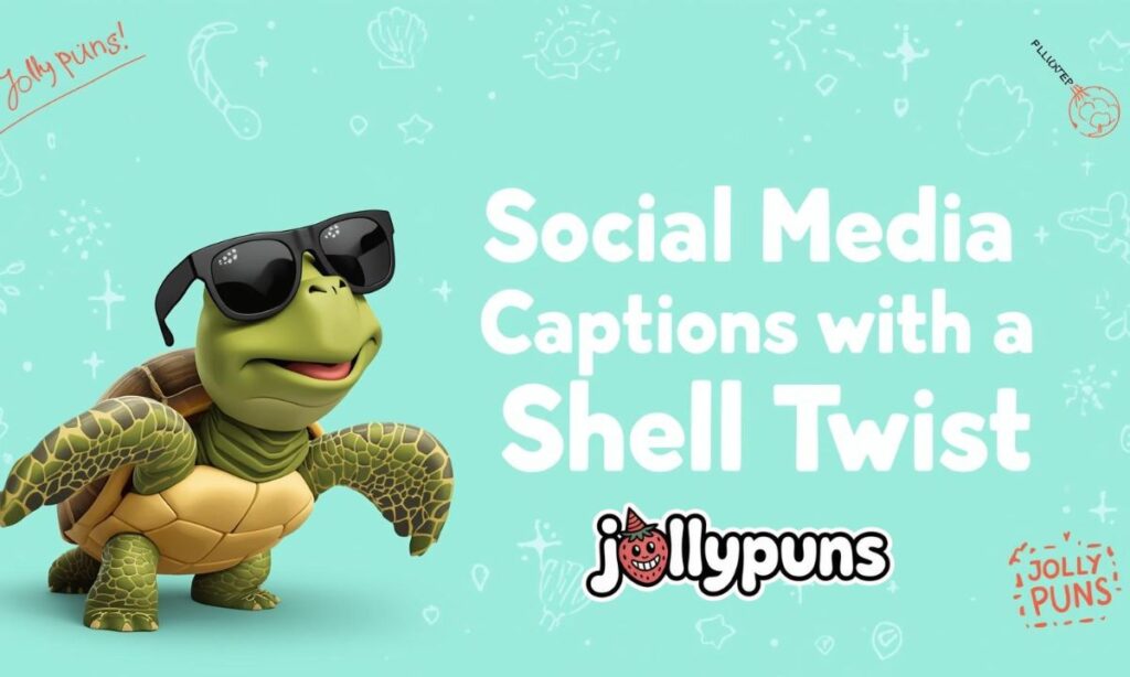 Social Media Captions with a Shell Twist