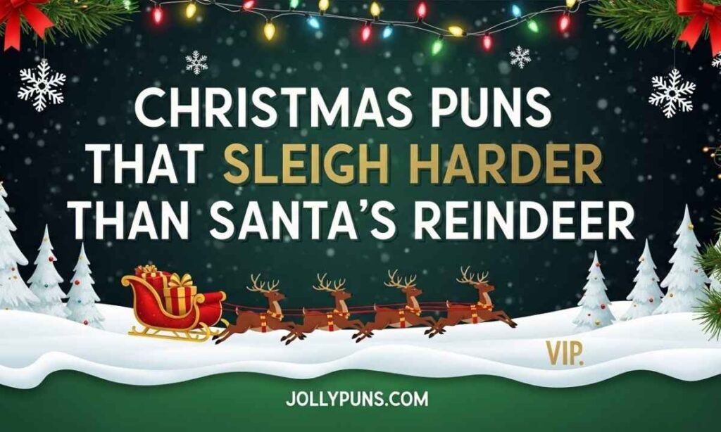Christmas Puns That Sleigh Harder Than Santa's Reindeer