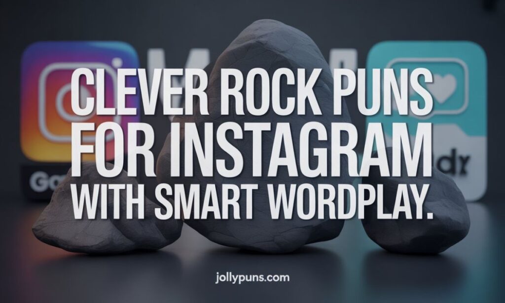 Clever Rock Puns for Instagram with Smart Wordplay
