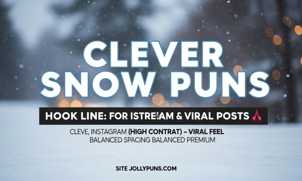 Clever Snow Puns for Instagram & Viral Posts