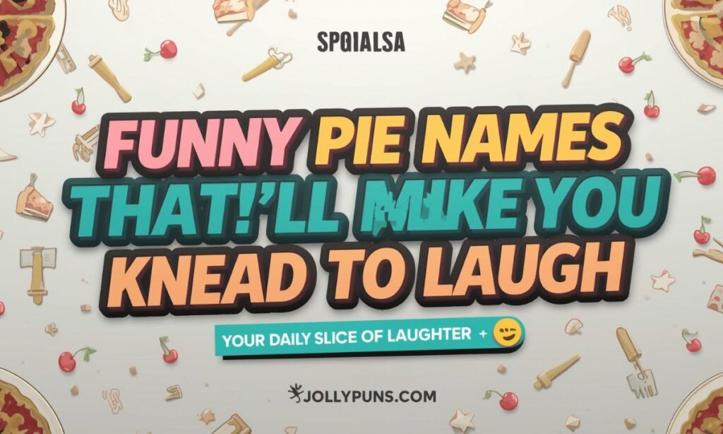 Funny Pie Names That'll Make You Knead to Laugh