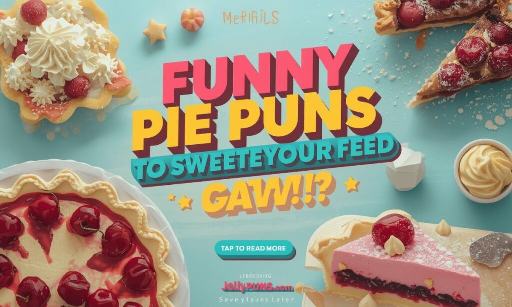 Funny Pie Puns Captions to Sweeten Your Feed