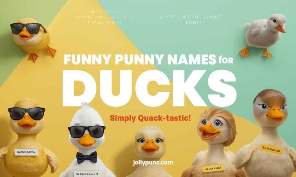 Funny Punny Names for Ducks That Are Simply Quack-tastic
