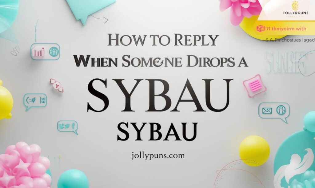 How to Reply When Someone Drops a SYBAU on You