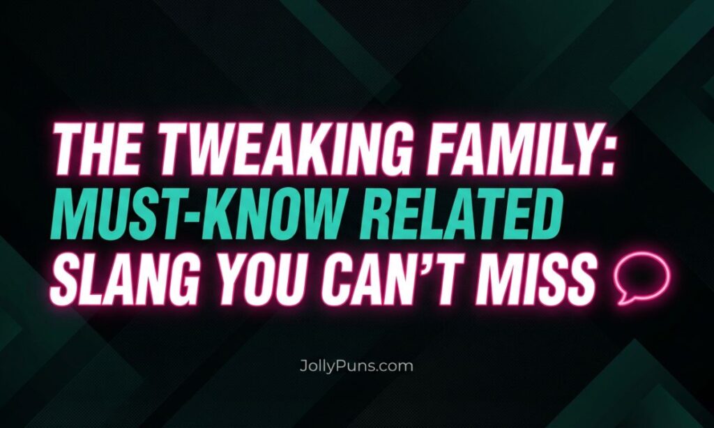 The Tweaking Family Related Slang You Should Know