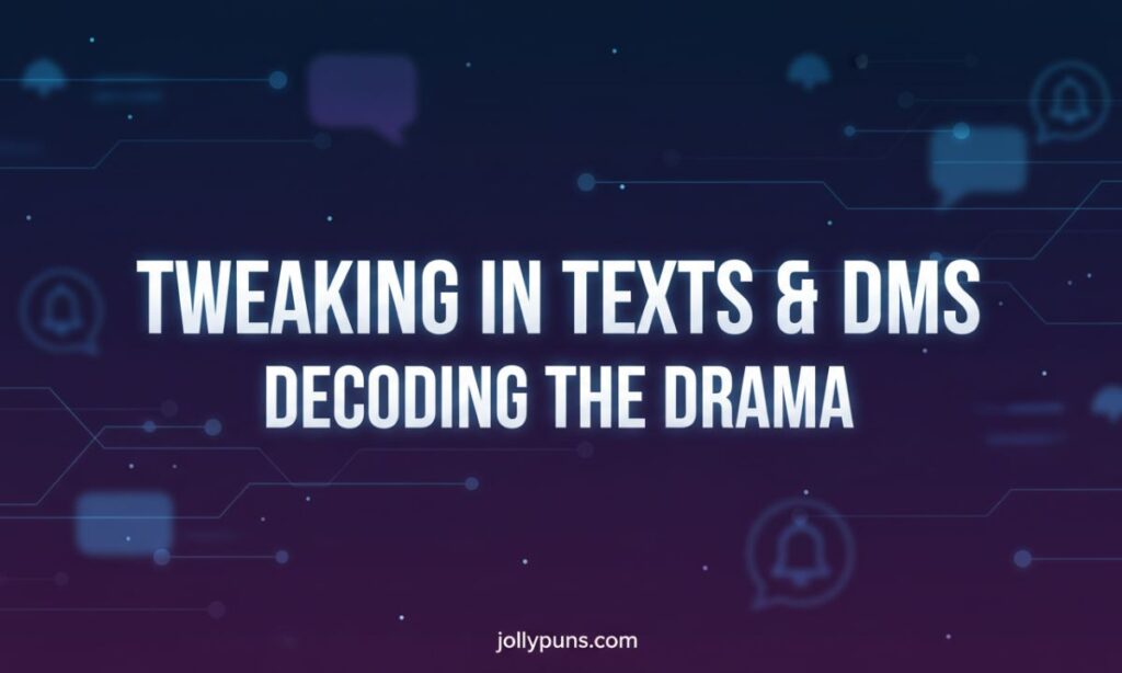 Tweaking in Texts & DMs Decoding the Drama