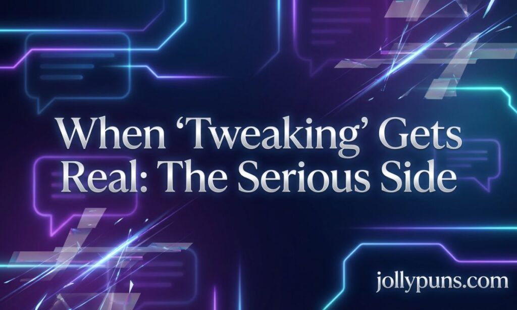 When Tweaking Gets Real The Serious Side
