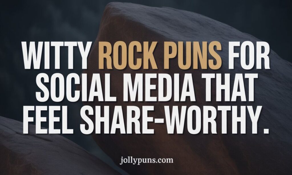 Witty Rock Puns for Social Media That Feel Share-Worthy