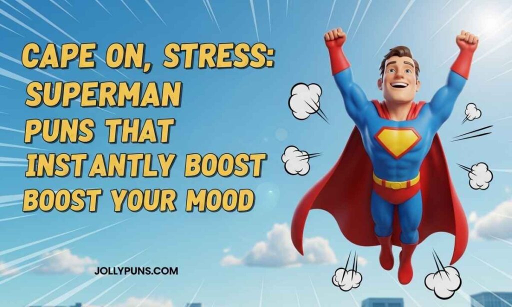 Cape On, Stress Gone Superman Puns That Instantly Boost Your Mood