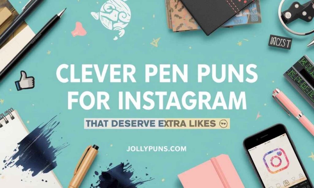 Clever Pen Puns for Instagram That Deserve Extra Likes
