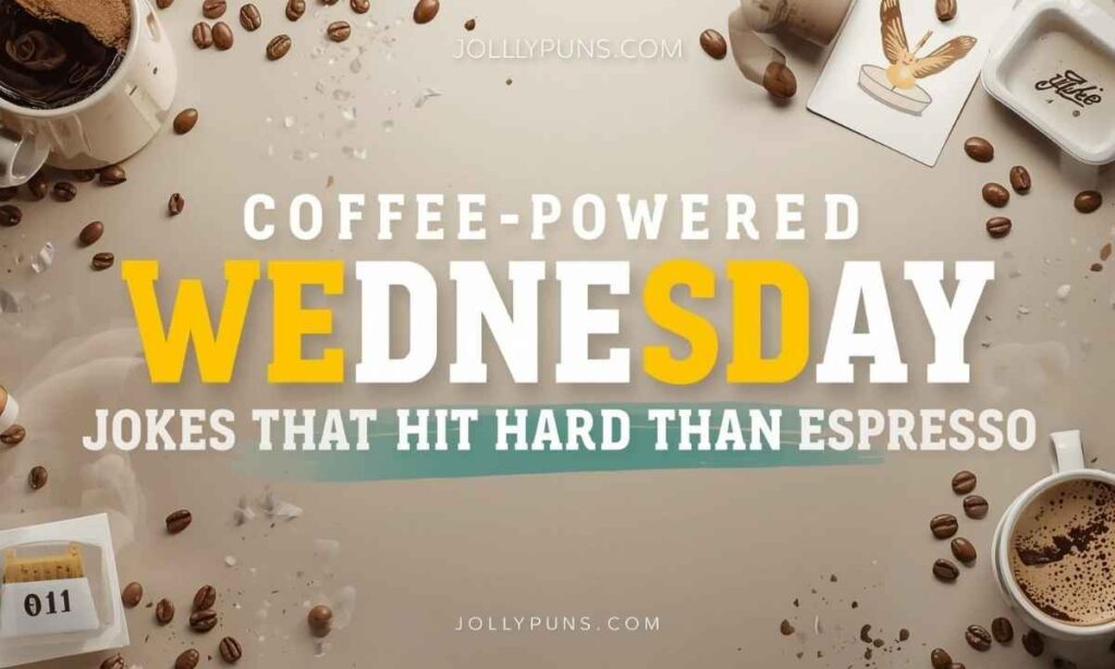 Coffee-Powered Wednesday Puns And Jokes That Hit Harder Than Espresso