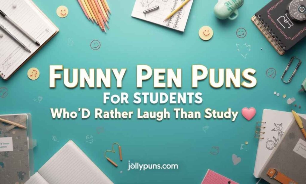 Funny Pen Puns for Students Who'd Rather Laugh Than Study