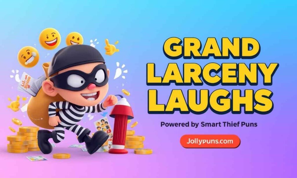 Grand Larceny Laughs Powered by Smart Thief Puns