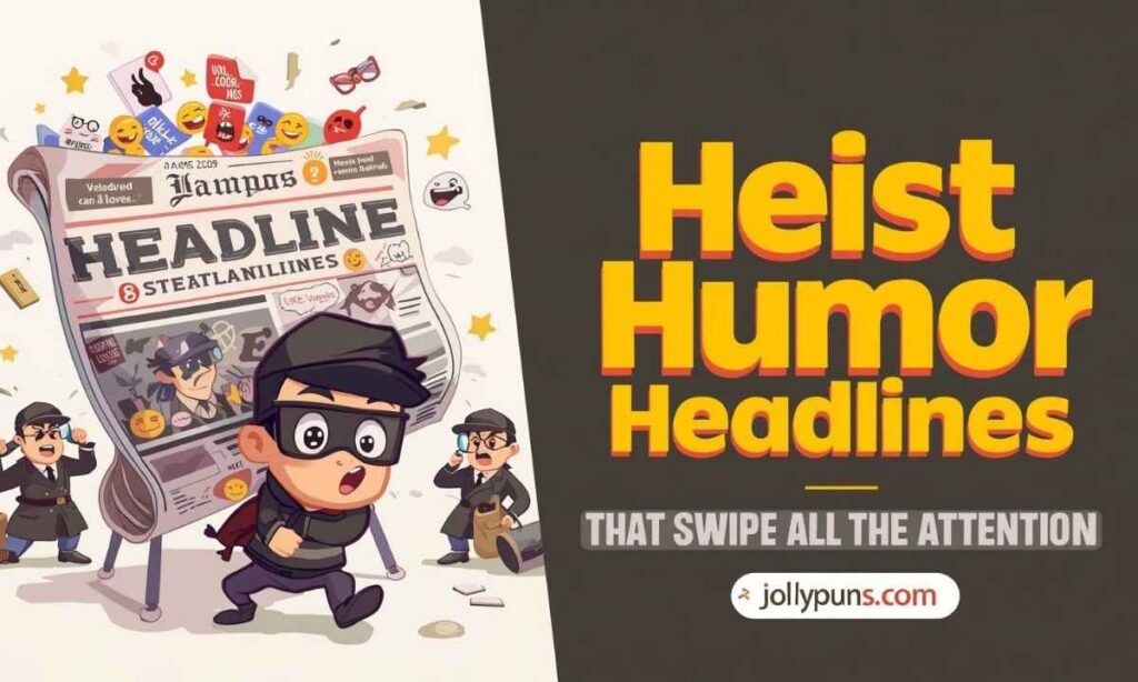 Heist Humor Headlines That Swipe All the Attention