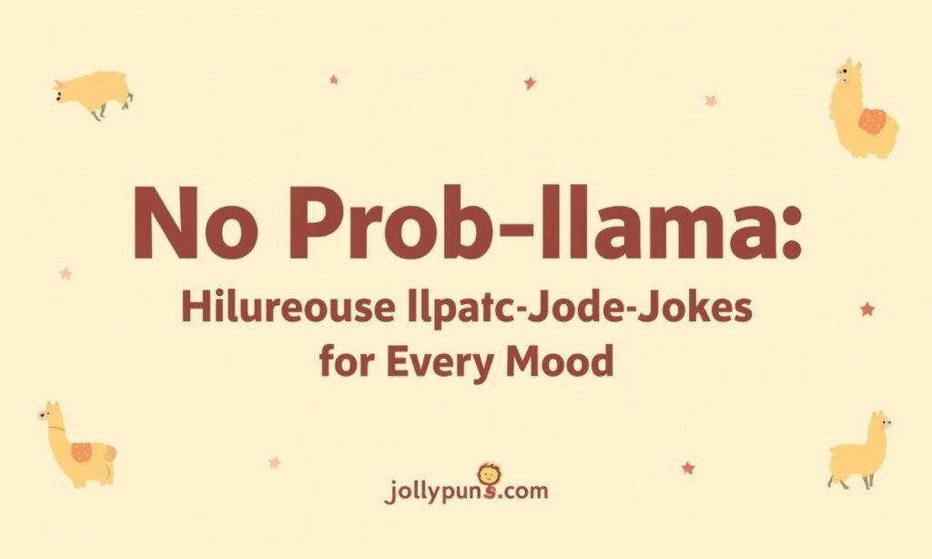 No Prob-llama Hilarious Alpaca Jokes for Every Mood
