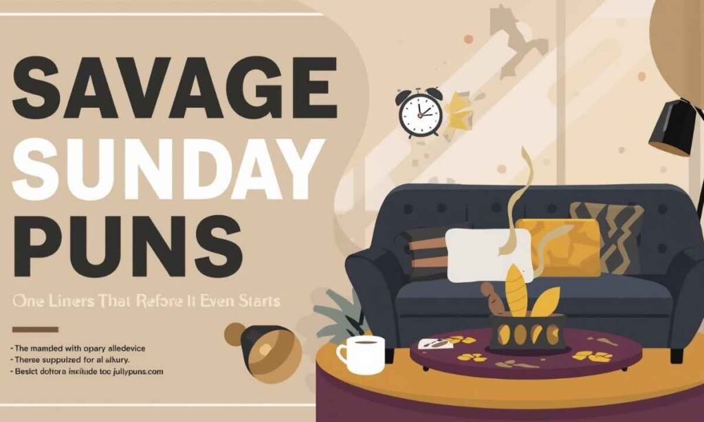 Savage Sunday Puns One Liners That Roast Monday Before It Even Starts