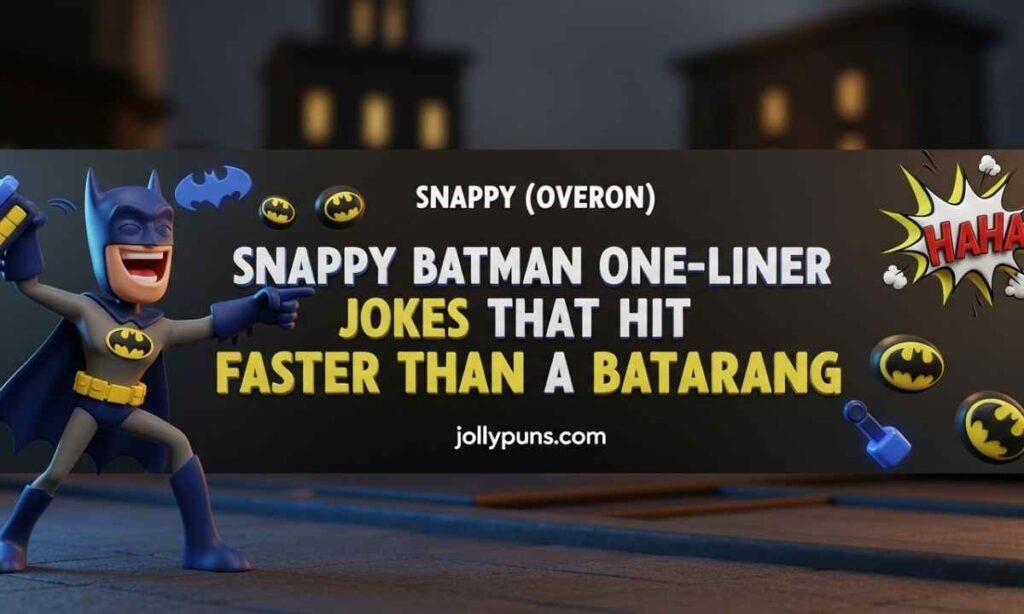 Snappy Batman One-Liner Jokes That Hit Faster Than a Batarang