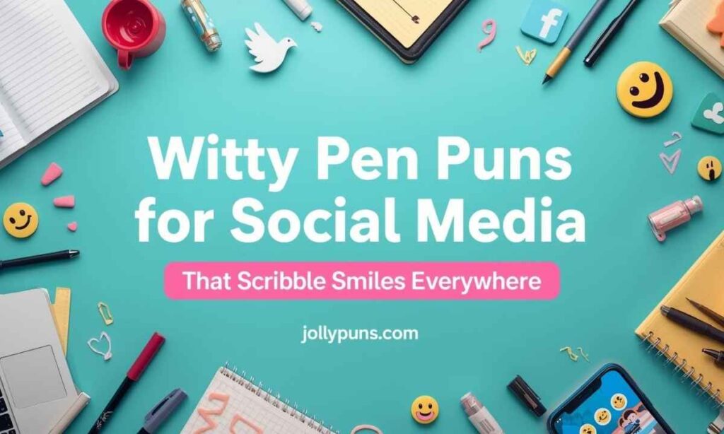 Witty Pen Puns for Social Media That Scribble Smiles Everywhere