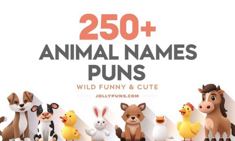 250+ Best Animal Names Puns So Funny They’re Seriously Wild