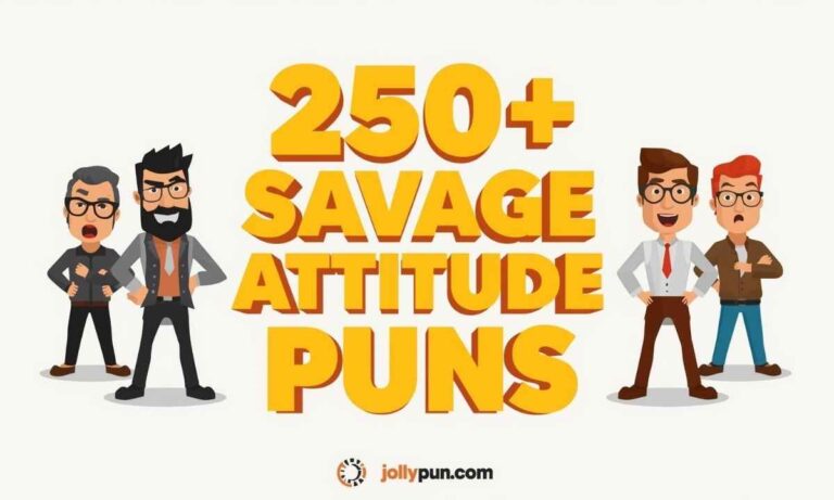250+ Savage Attitude Puns That Will Instantly Boost Your Cool Factor